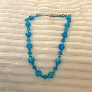 Teal Beaded Necklace